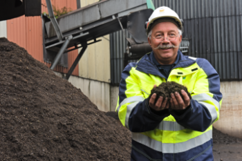 Einde-afvalstatus voor compost van Twence